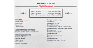 Nos menus pour 50 personnes et plus