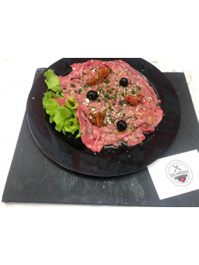 Assiette de carpaccio de bœuf